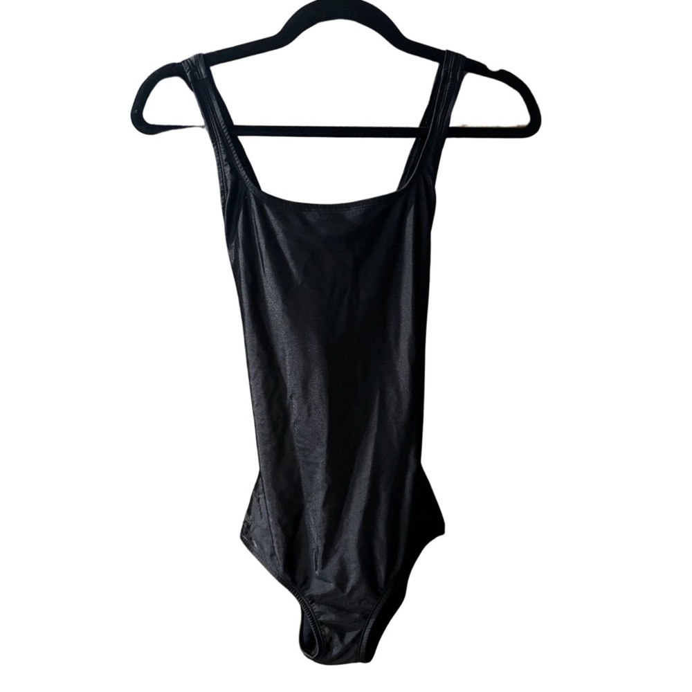 Speedo Women's 8 Black  1Pc Swimsuit Athletic Racer Back Swimming Racerback